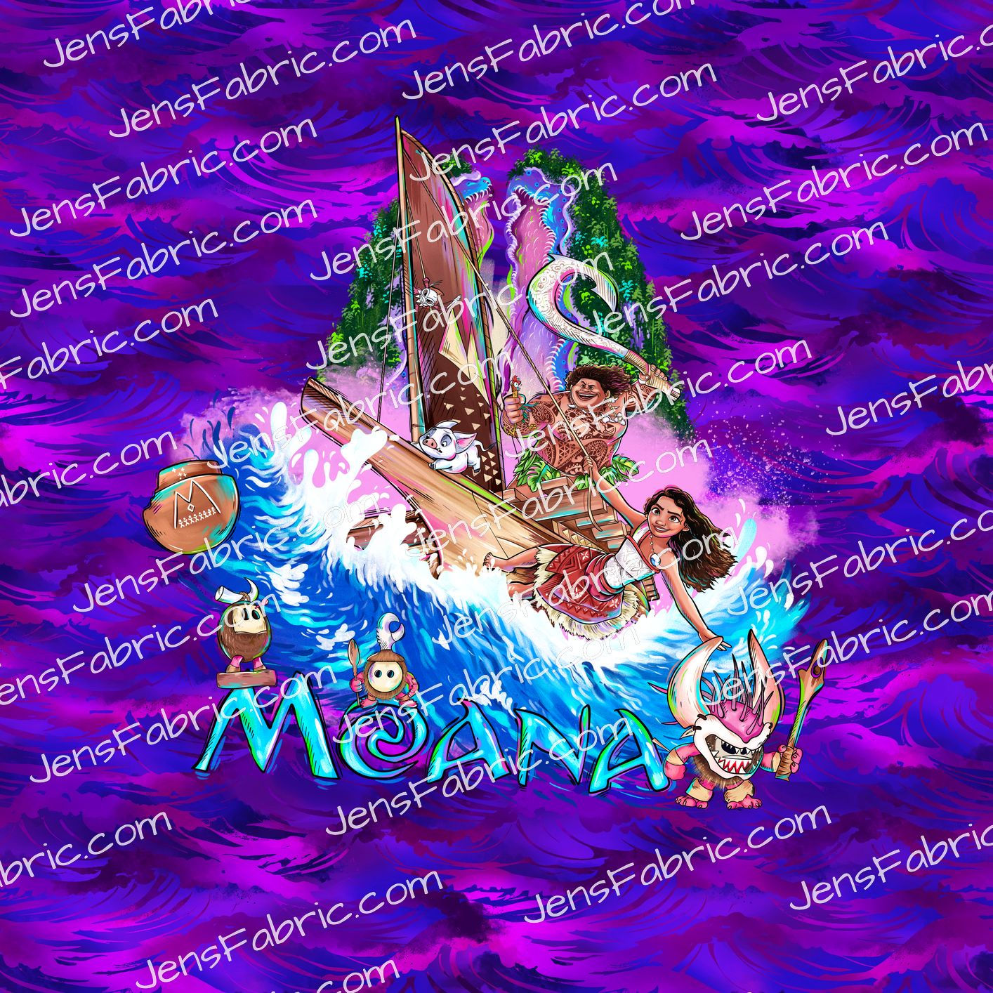 Magical Motif: Moana 2: Title panel on purple