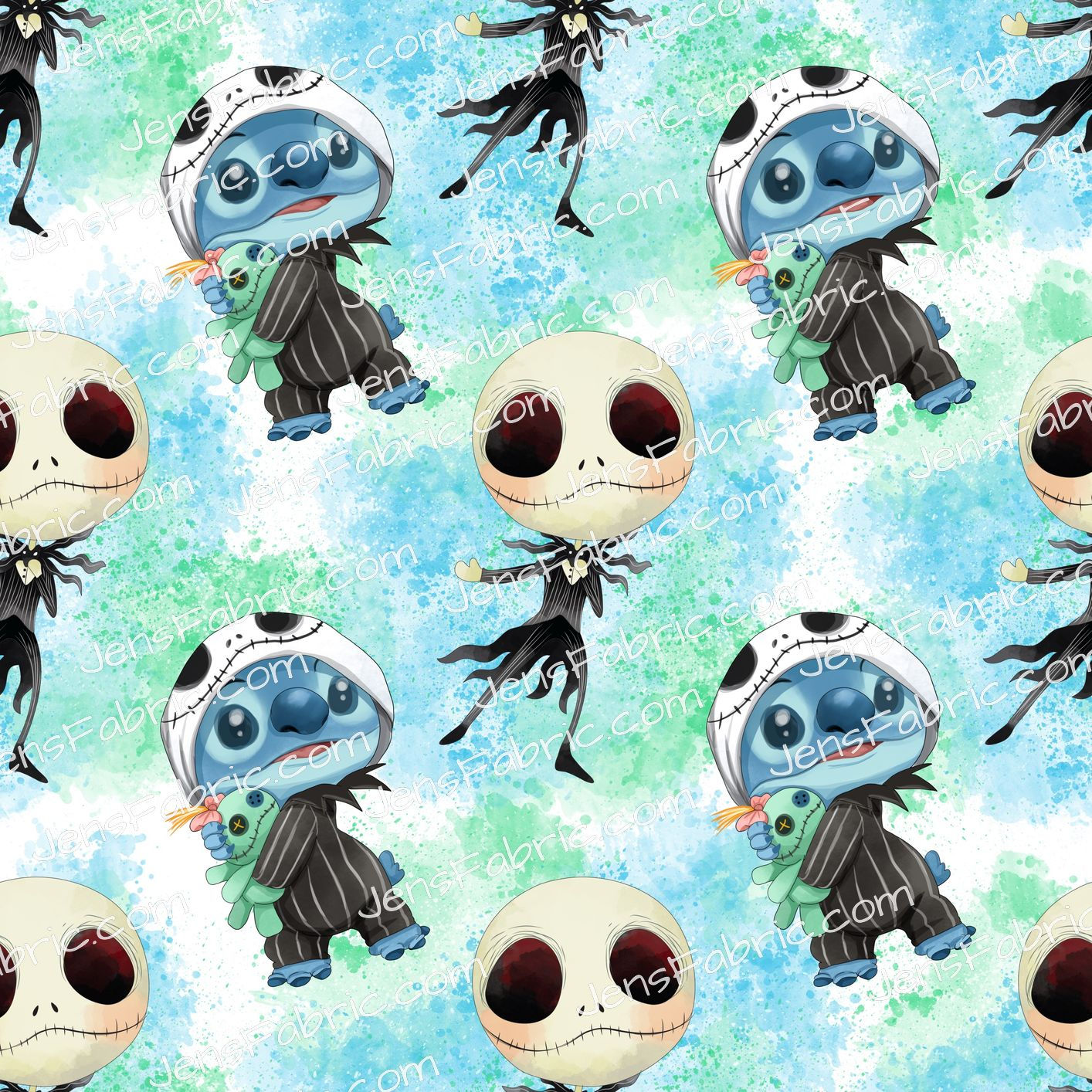 NBC Stitch Mash Up Toss on blue and green