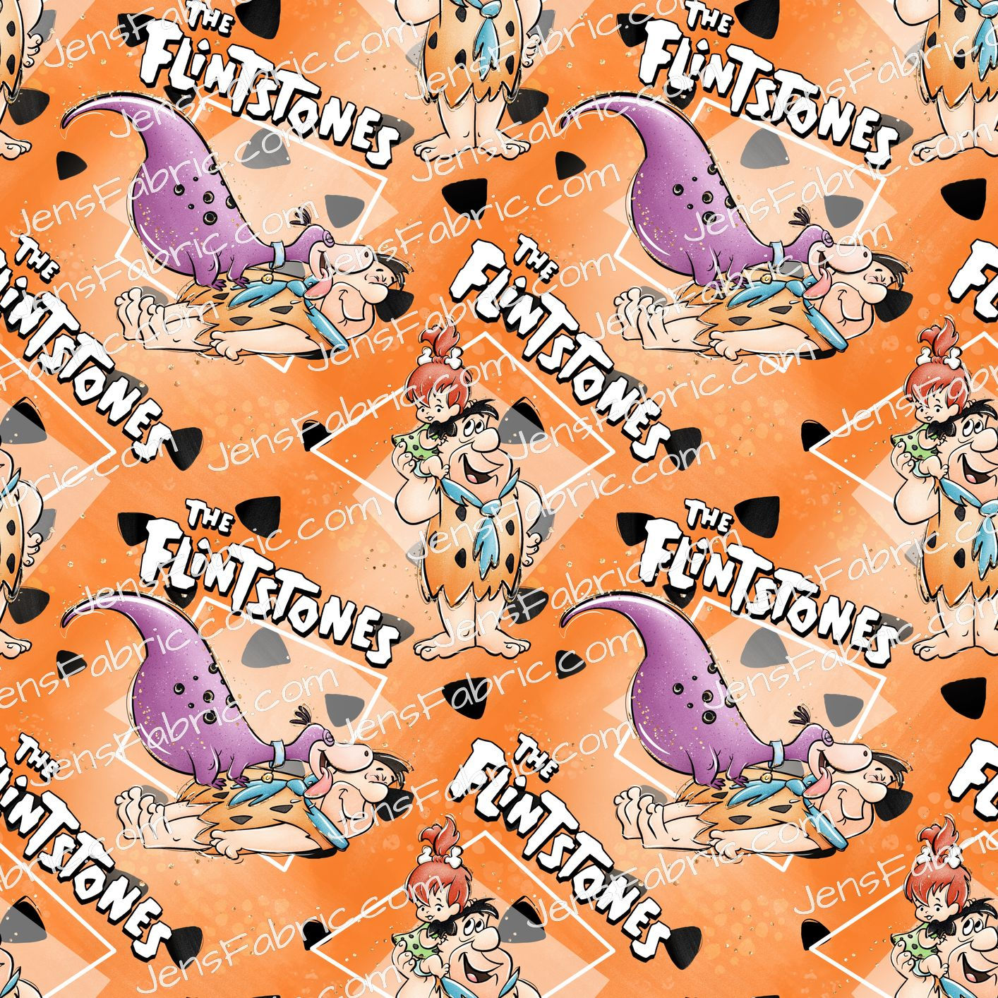 Flintstones on Orange Triangle Toss