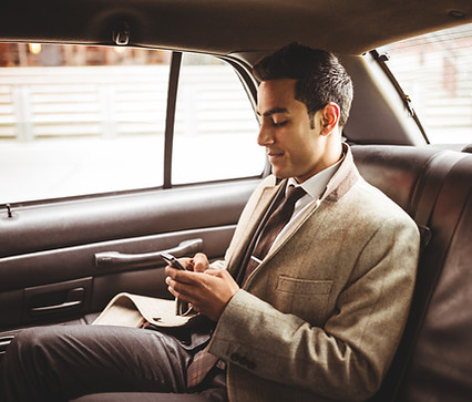 Businessman in a Car