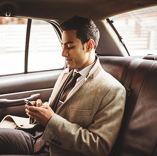 Businessman in a Car