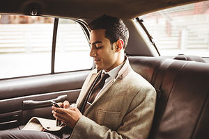 Businessman in a Car