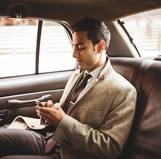 Businessman in a Car