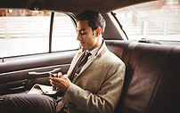 Businessman in a Car