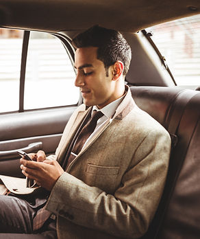 Businessman in a Car