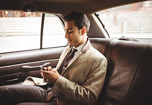 Businessman in a Car