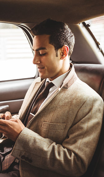 Businessman in a Car