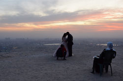 Wedding over Cairo