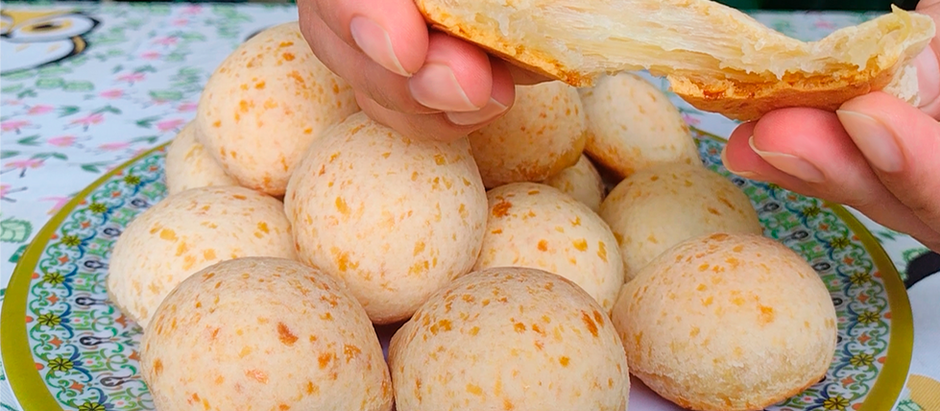 APENAS 3 INGREDIENTES❗😱 PÃO DE QUEIJO CROCANTE SUPER FÁCIL, RÁPIDO E DELICIOSO!