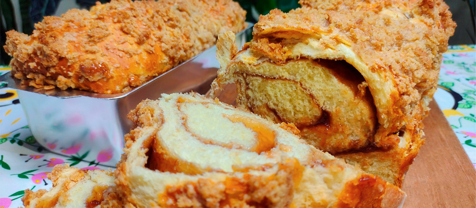A MELHOR RECEITA DE CUCA GAÚCHA RECHEADA❗😍 CUCA ALEMÃ SUPER FOFINHA  COM FAROFA CROCANTE