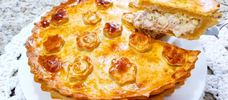 DESMANCHA NA BOCA❗😱 EMPADÃO DE FRANGO CREMOSO COM MASSA PODRE. FÁCIL E DELICIOSO!
