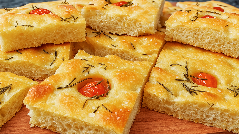 FOCACCIA ITALIANA SEM SOVAR❗😱 CROCANTE POR FORA E FOFINHA POR DENTRO