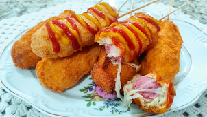 RECEITA FÁCIL E IRRESISTÍVEL❗😍 HOT DOG COREANO. CROCANTE POR FORA E MACIO POR DENTRO!