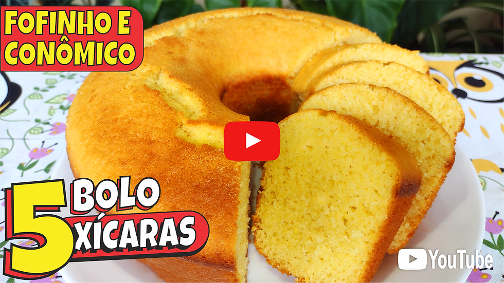 Bolo 5 Xícaras de Fubá