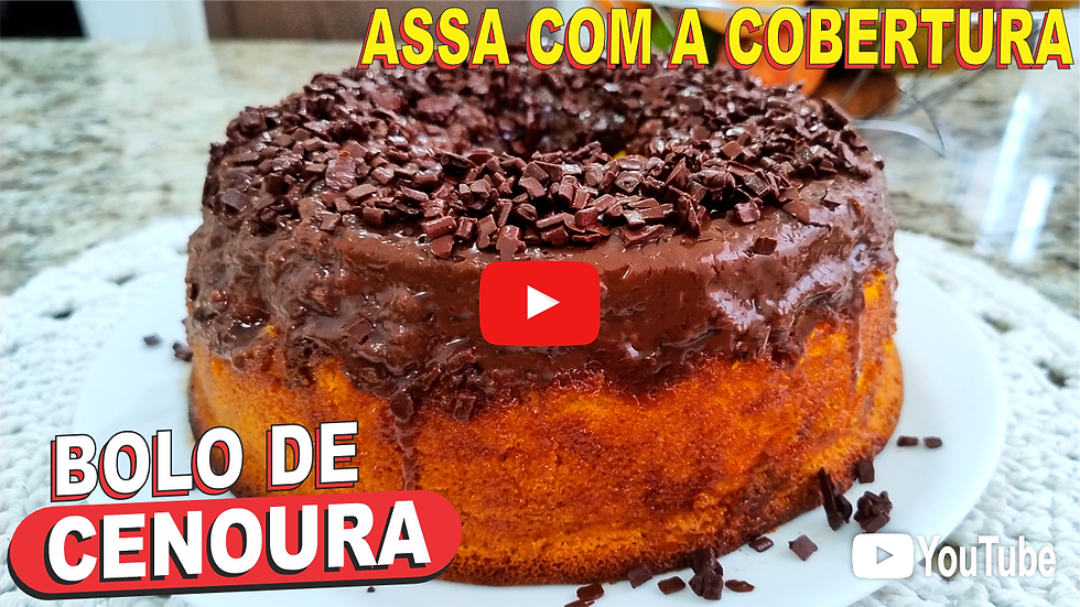 Assisyir Bolo de Cenoura com Cobertura de Brigadeiro