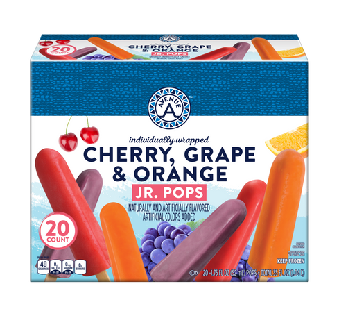 Cherry, Grape & Orange Junior Pops