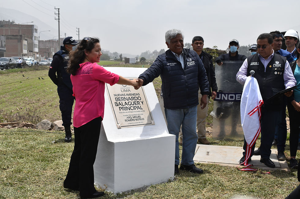 Alcalde de Lima realiza entrega de nuevas pistas asfaltadas en Lurigancho - Chosica
