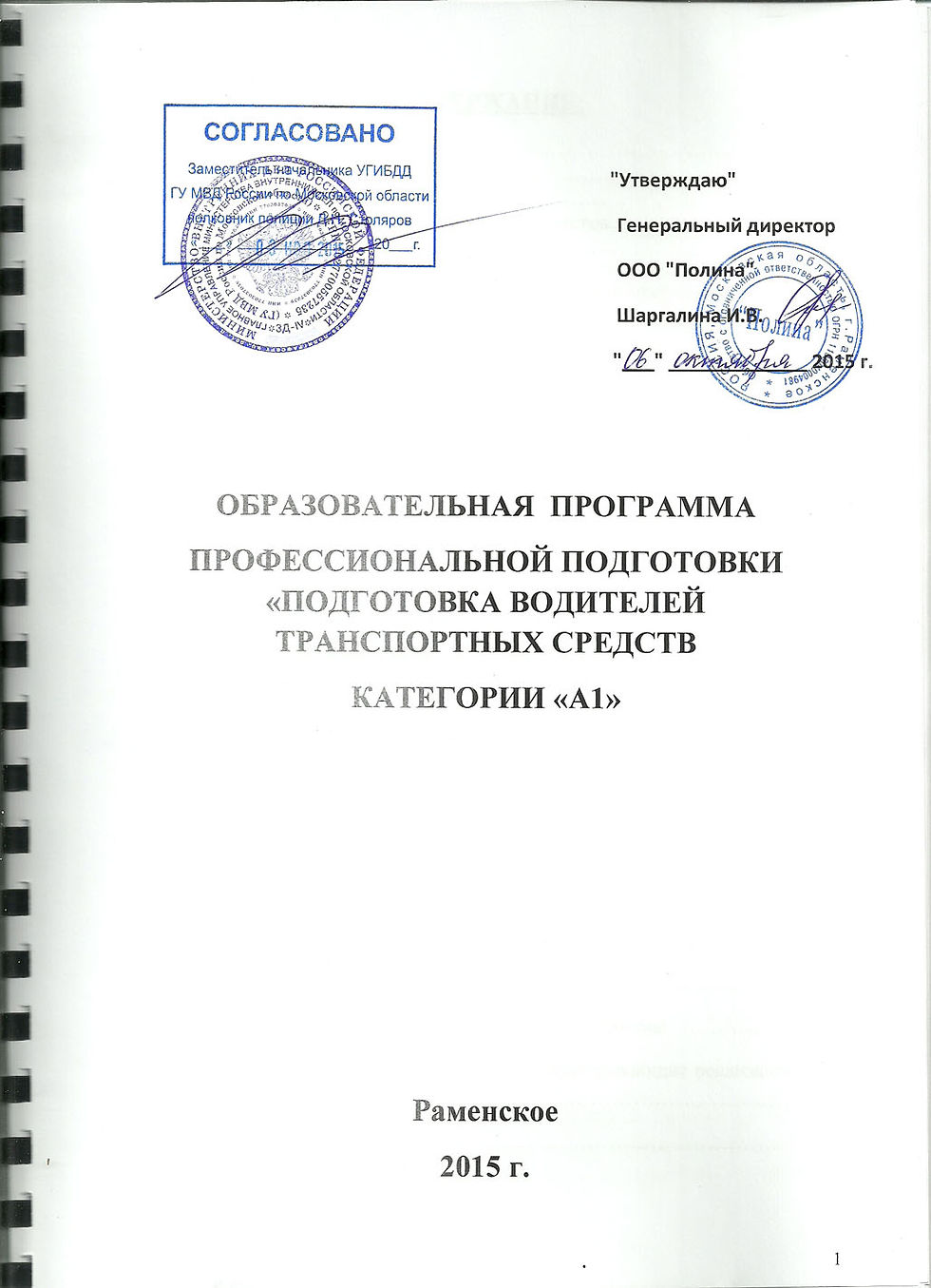 Категория А1