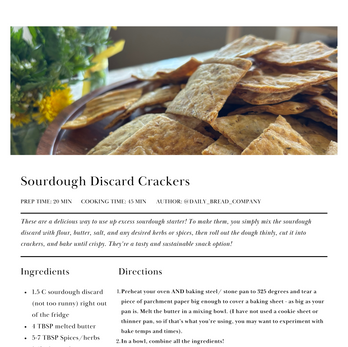 Sourdough Discard Crackers Recipe by @Daily_Bread_Co