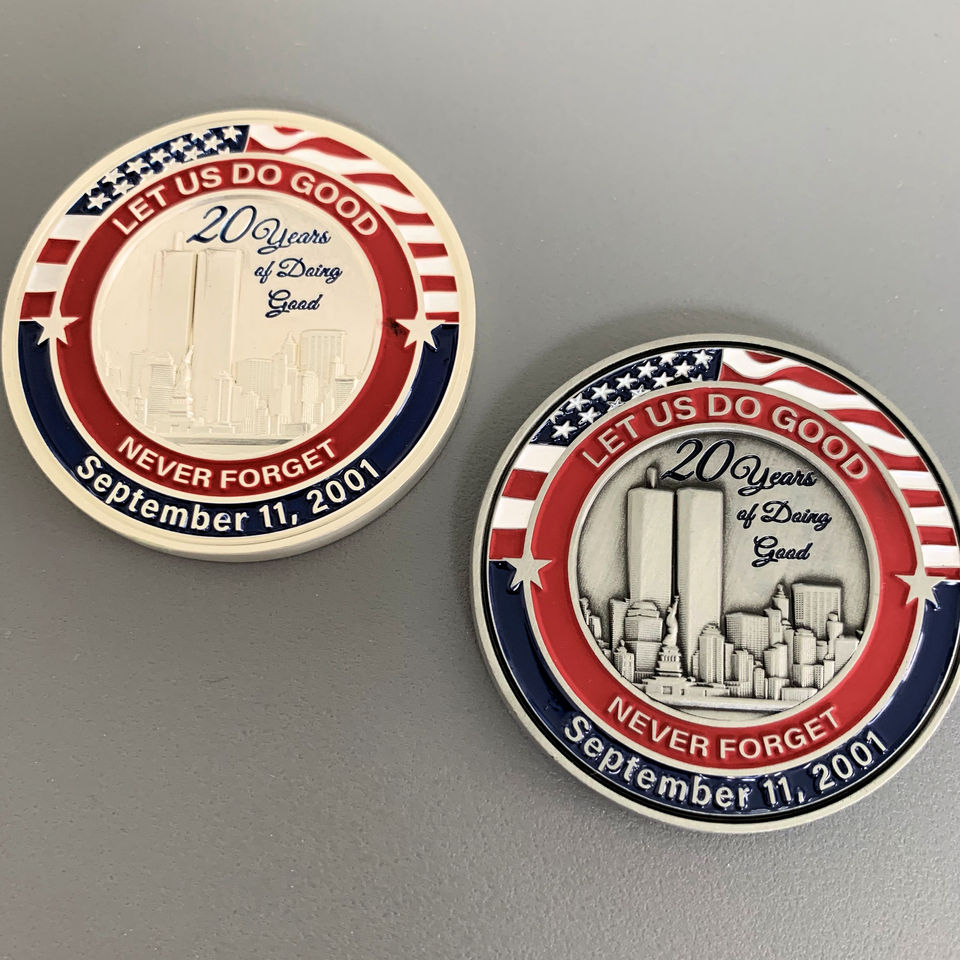 Tunnel to the towers 20 year challenge coin