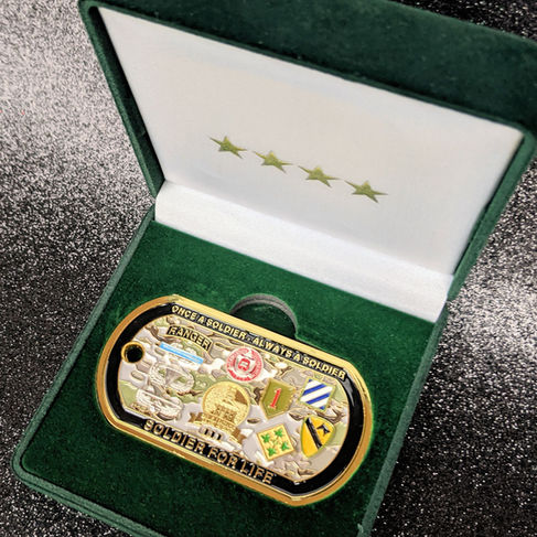 Retirement Dog Tag Challenge Coin