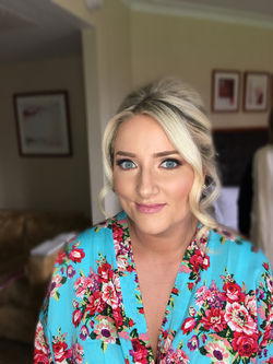 Bridesmaid hair and makeup
