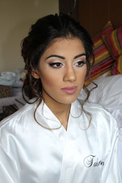 Bridesmaid hair and makeup