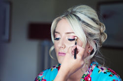 Bridesmaid hair and makeup