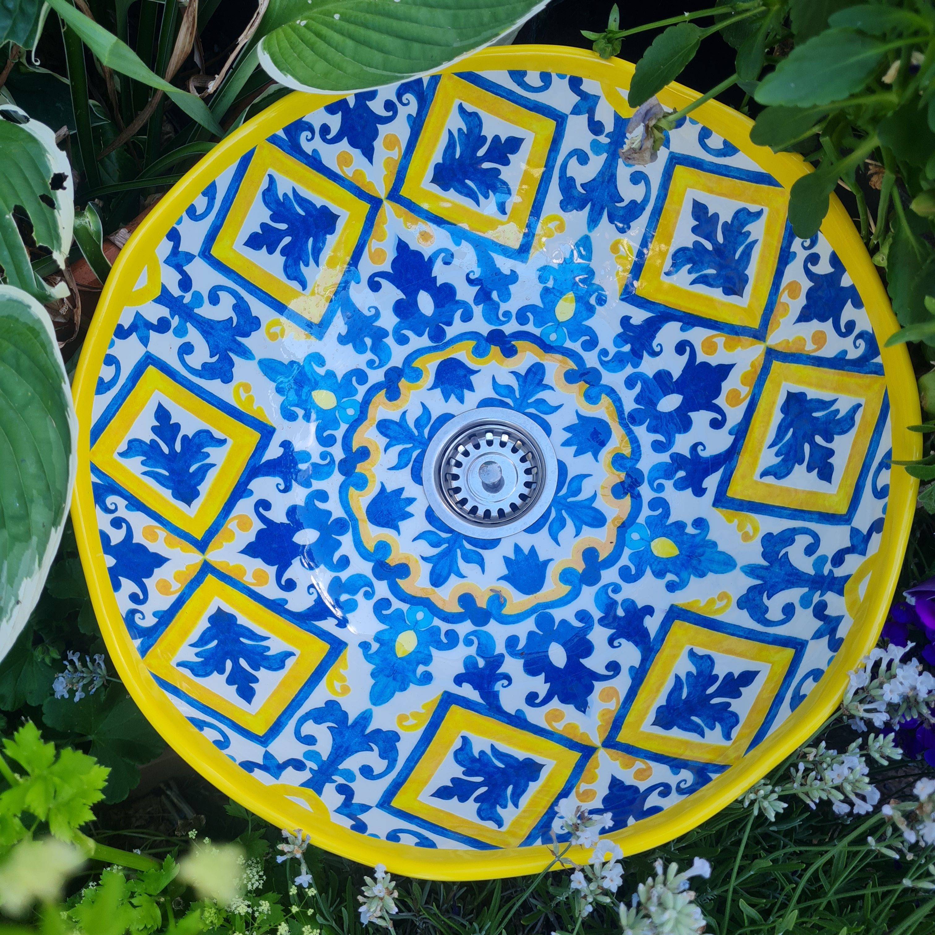 Lisbon Yellow Mediterranean Campervan sink