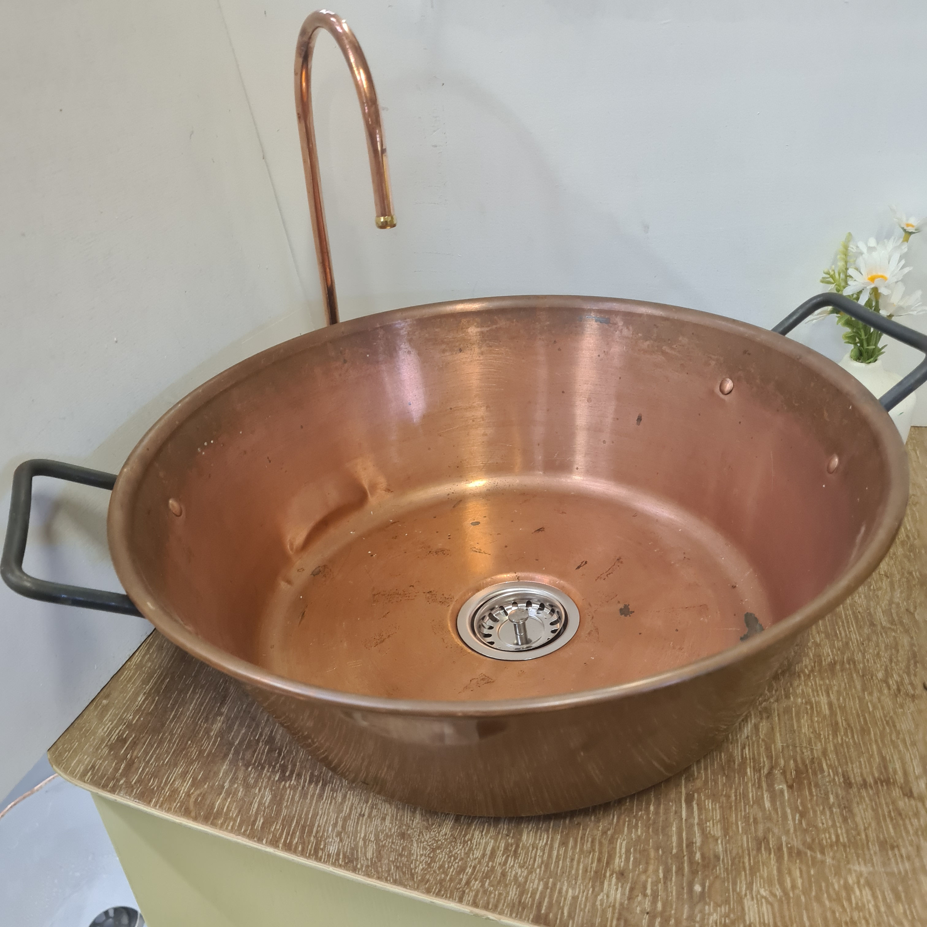 Antique Copper Pan Sink
