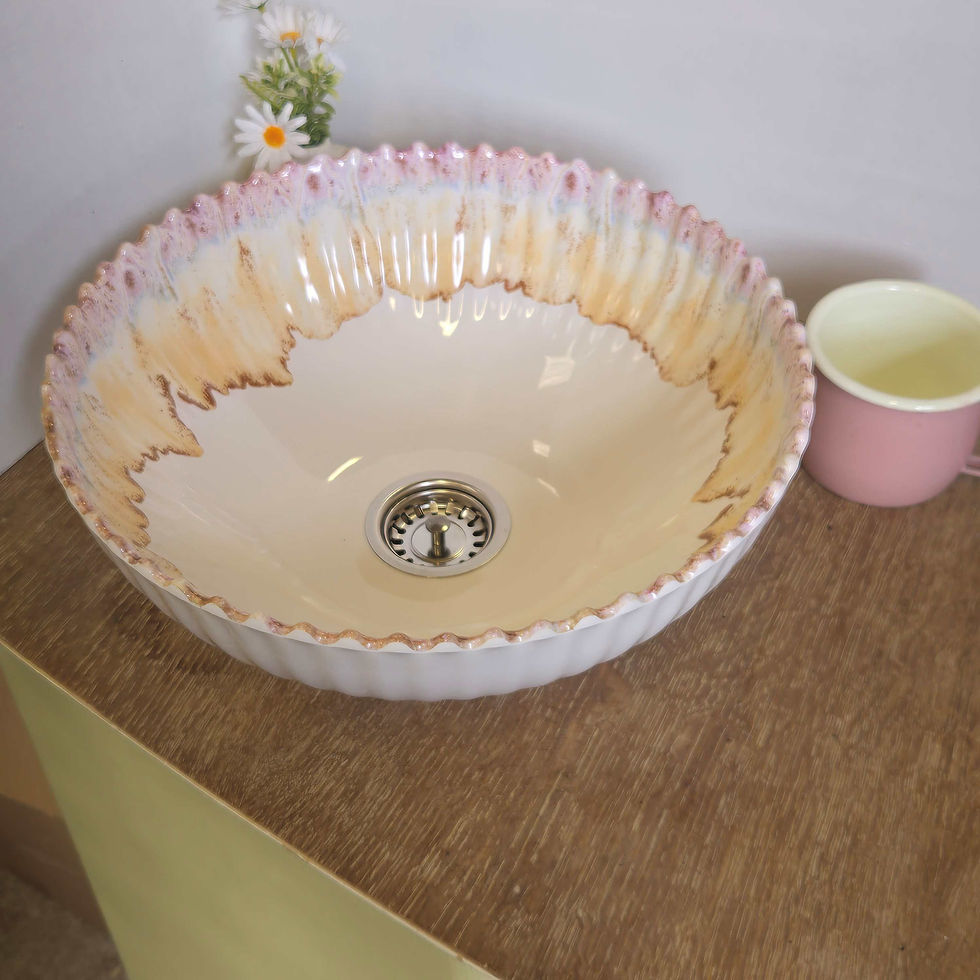 Thumbnail: Cream Dopamine Glazed Sink