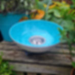 aqua turquoise sink