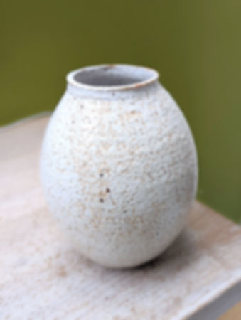Large Shino Vase in Crank Clay