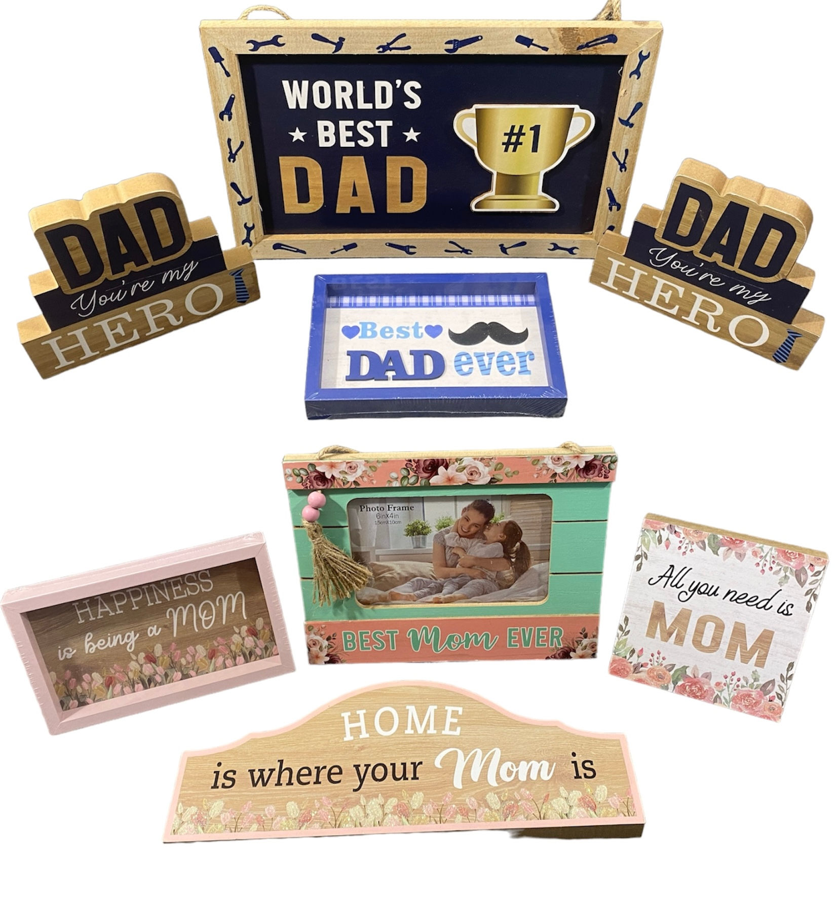 Украса от дърво за майка/баща 