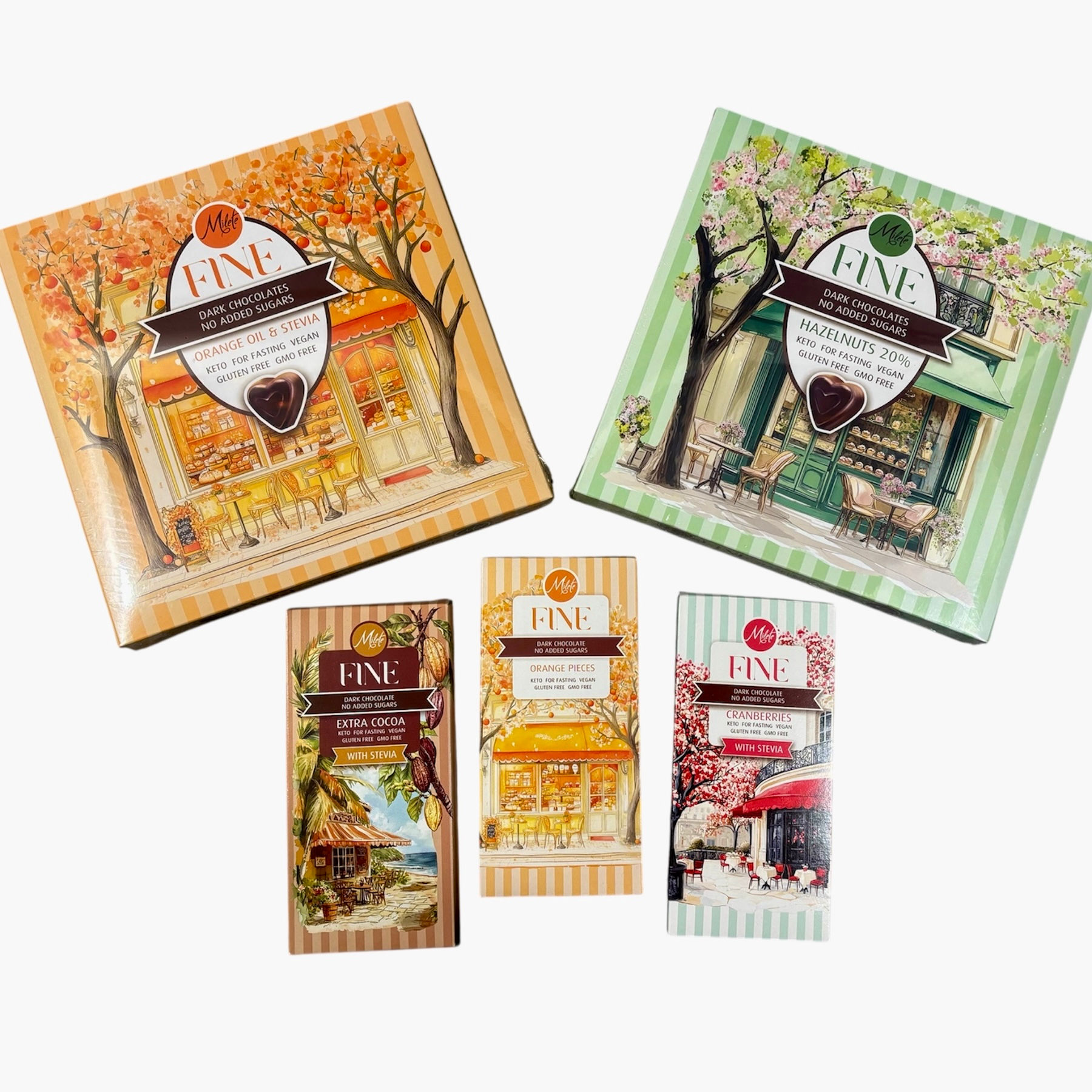 Шоколад и бонбониера за диабетици /кето/веган MILETE FINE