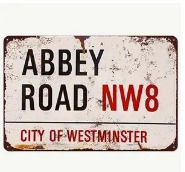 Миниатюра: Винтидж метална/дървена украса за стена