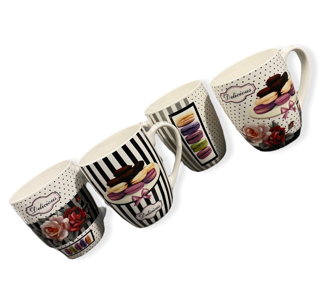 Комплект 4 броя чаши "MACARONS"