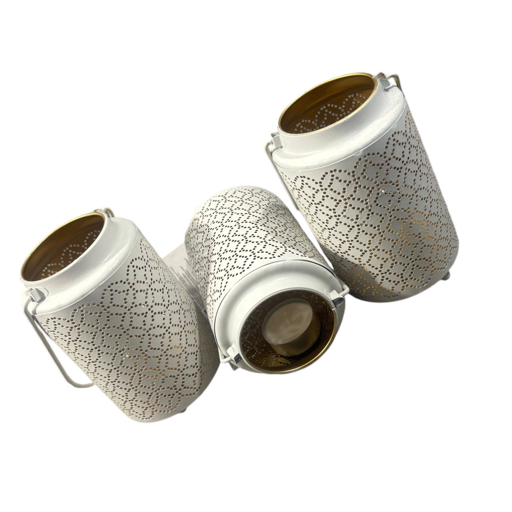 Метален  фенер / свещник 9/13см