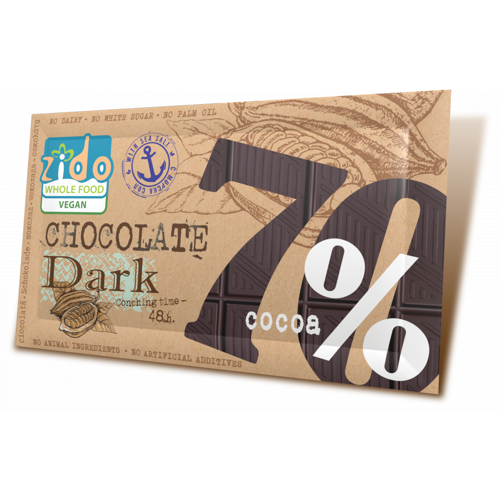 Тъмен шоколад Zido, 70% какао и морска сол