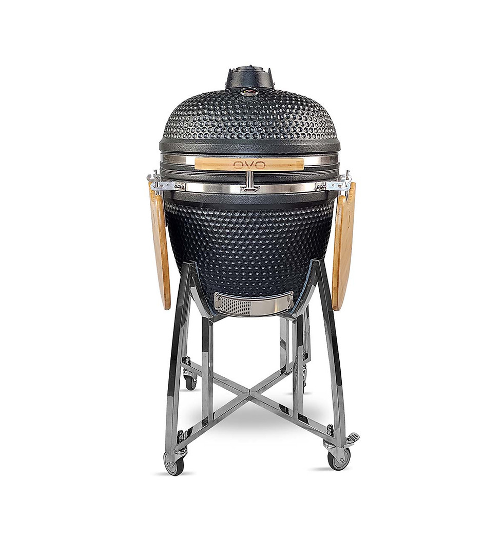 Kamado OVO 23 pulgadas ceramica vista frontal Chile