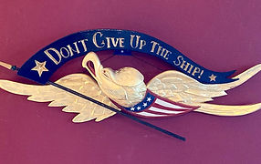 Bellamy eagle, hand carved and signed by William Francis Brown