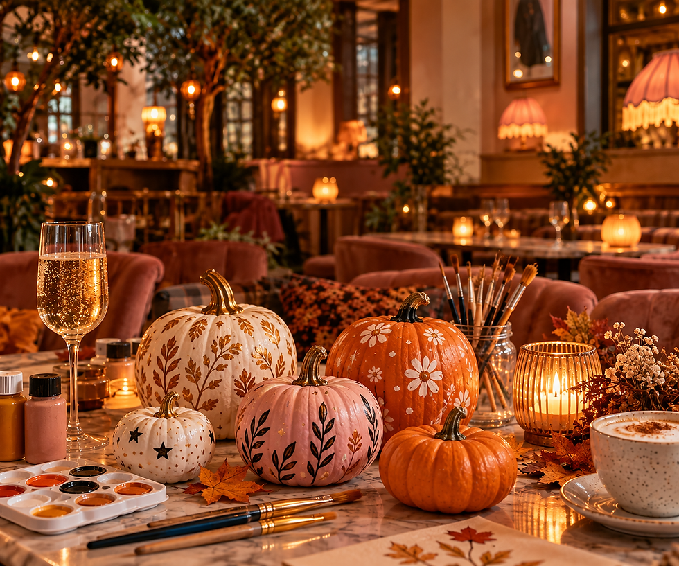 Autumn Pumpkin Painting Coffee Morning 🍂🎃