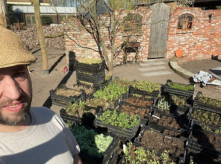 Beplanting uitzetten particuliere tuin