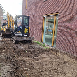 Start van de aanleg van een natuurlijke gezinstuin