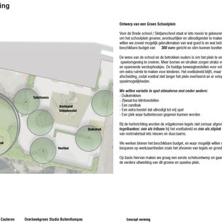 Conceptvorming voor een groen schoolplein bij Brede School Casteren