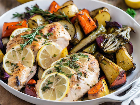 One-Pan Lemon Herb Chicken with Roasted Vegetables