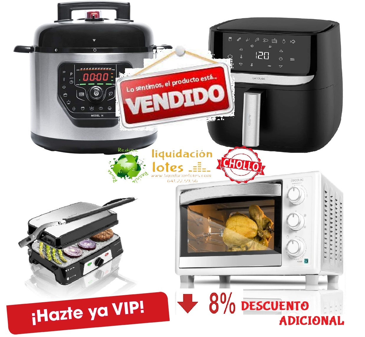 Lote Pequeño Electrodomestico Cecotec y mas REVISADO 100% FUNCIONA