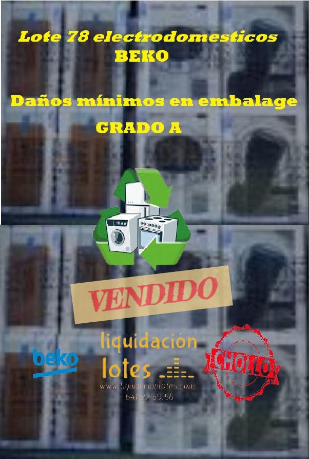 Lote de 78 Electrodomesticos BEKO NUEVOS con tara en embalage