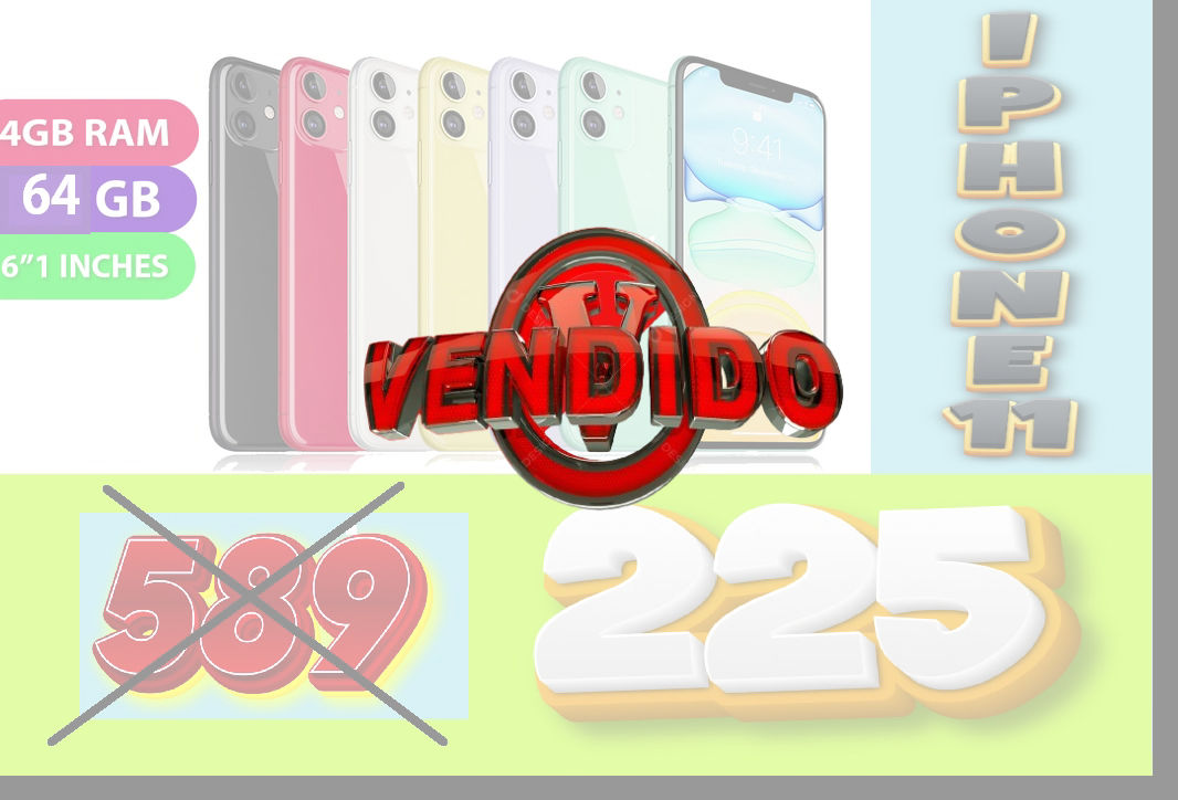 Lote de 5 iPhone 11 64GB Reacondicionados