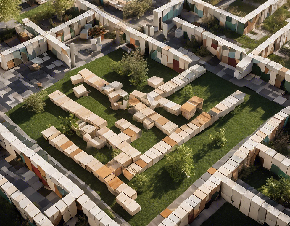 Eco-Friendly Building Solutions: Temporary Spaces with Recycled Blocks